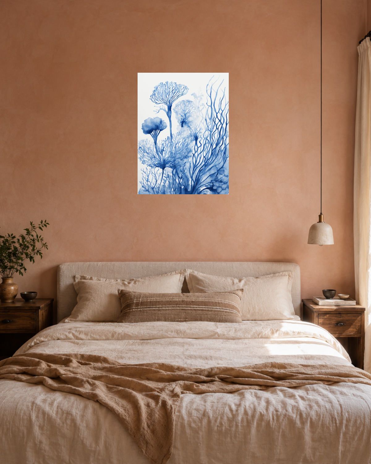 Chambre terracotta — vue 3