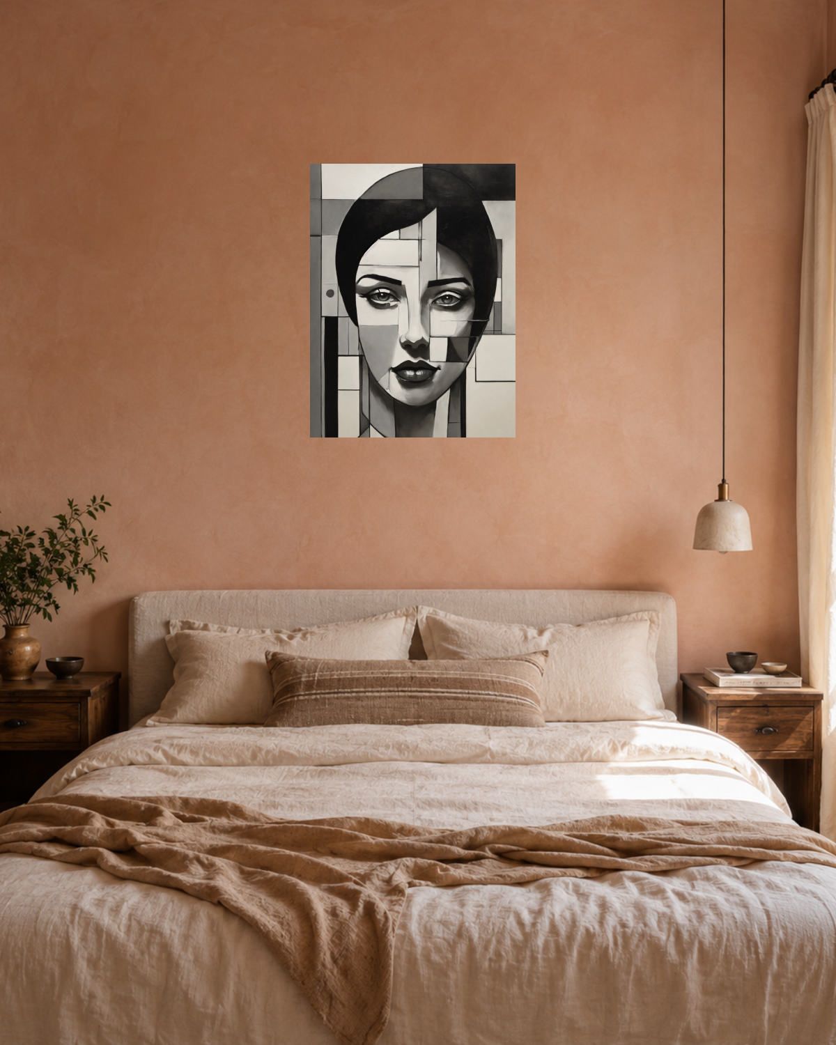 Chambre terracotta — vue 3