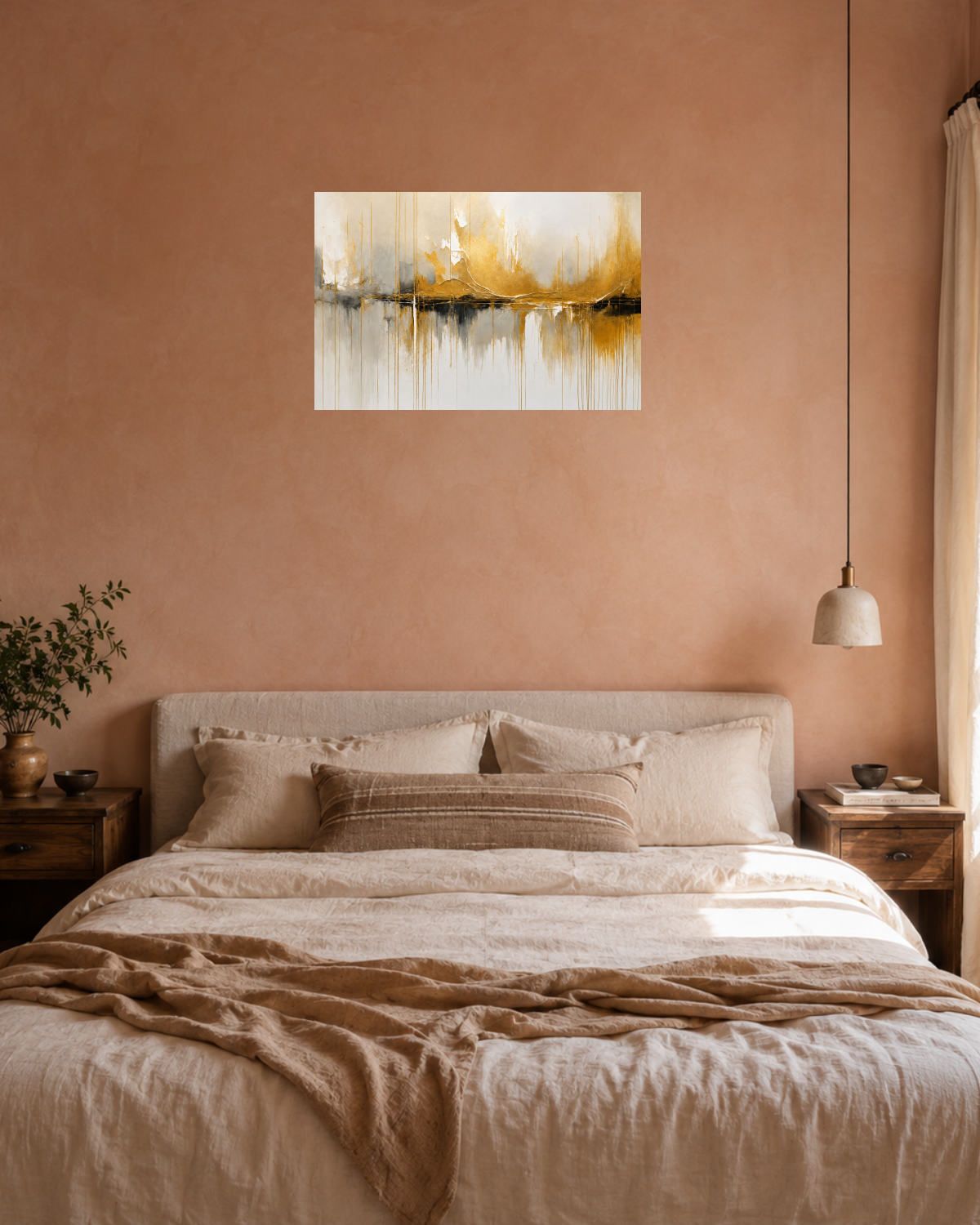 Chambre terracotta — vue 3
