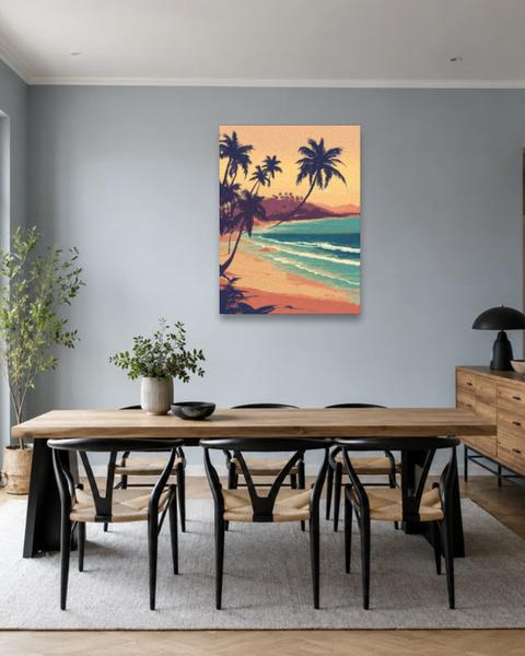 Salle à manger bleu gris