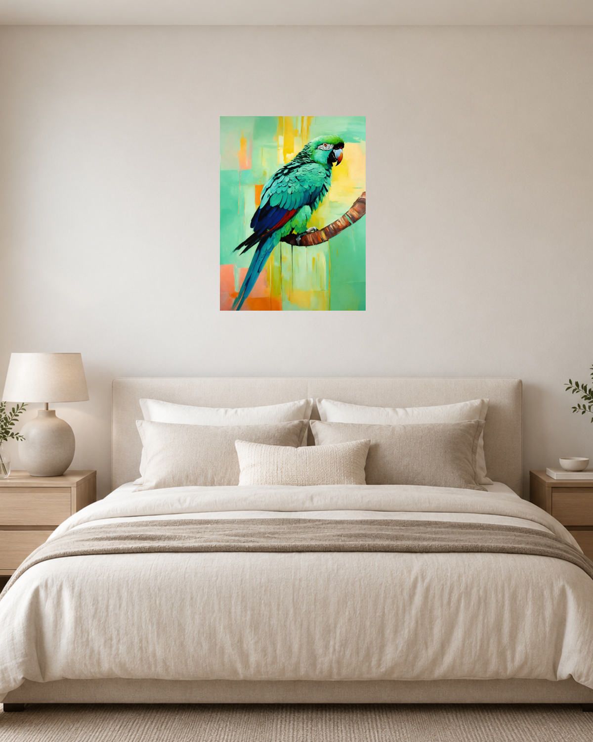 Chambre blanc crème — vue 1