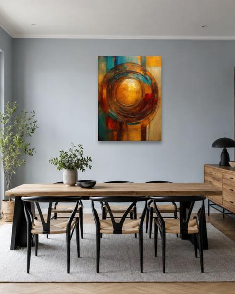 Salle à manger bleu gris