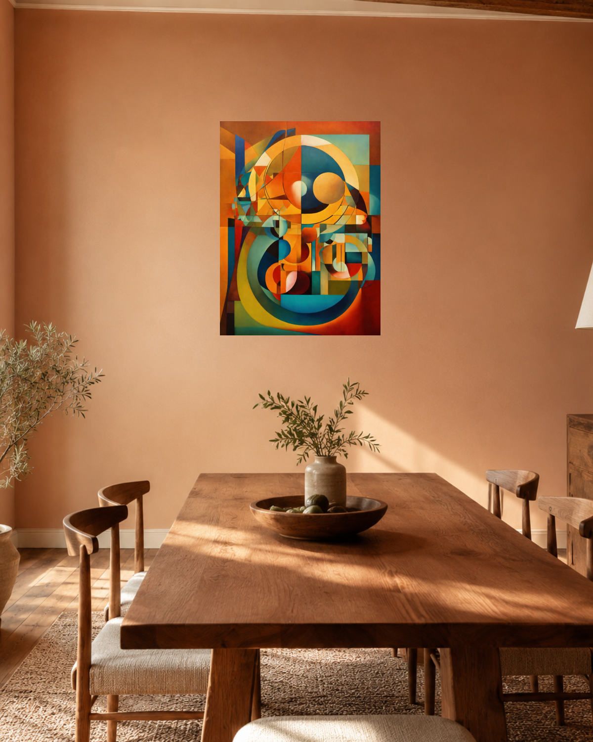 Salle à manger terracotta — vue 2