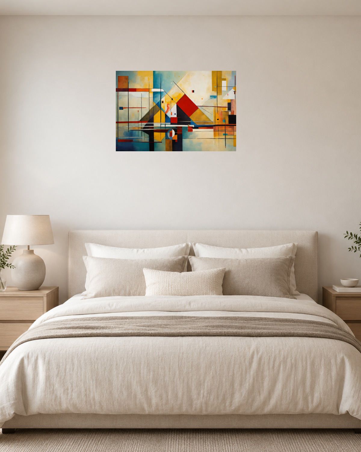 Chambre blanc crème — vue 1