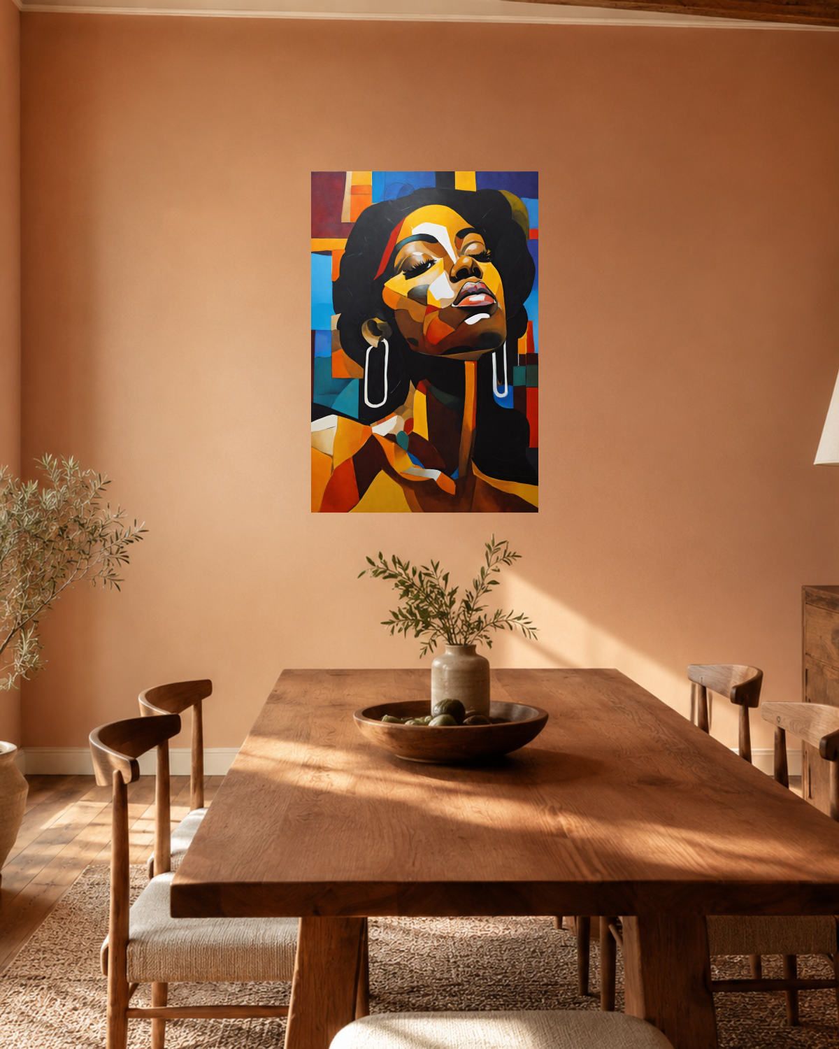 Salle à manger terracotta — vue 2