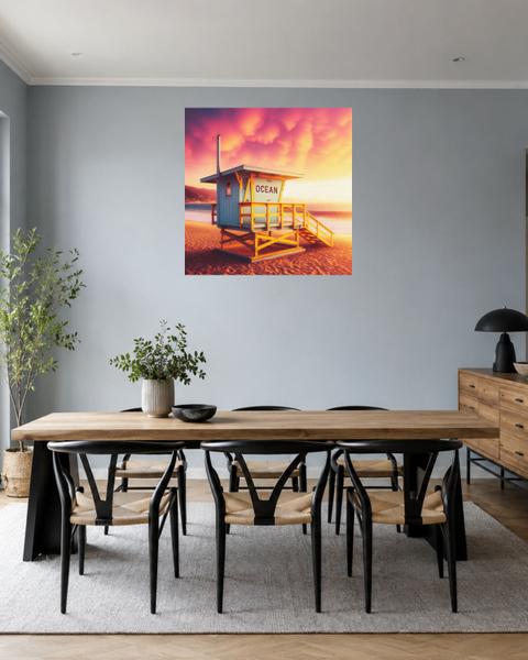 Salle à manger bleu gris