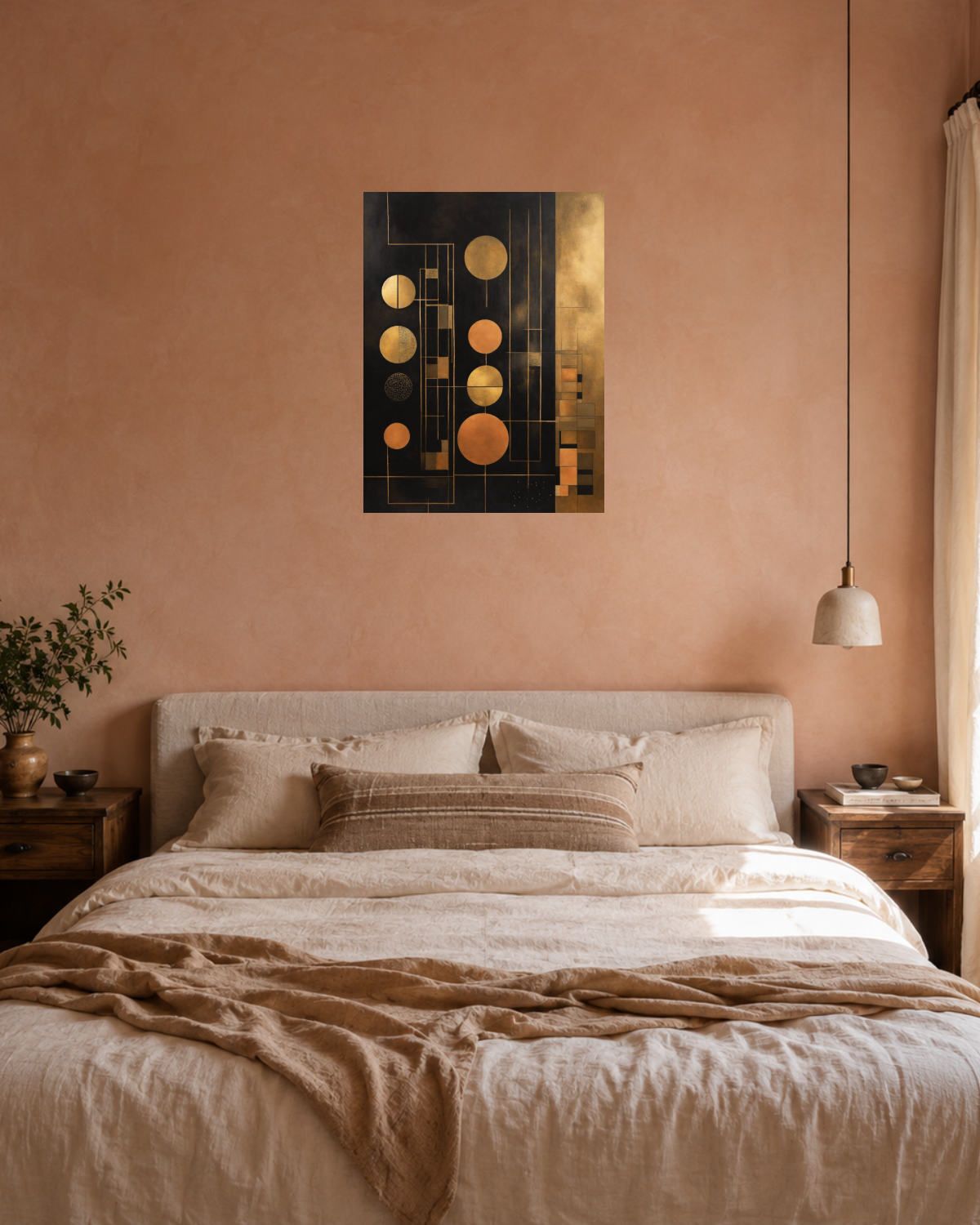 Chambre terracotta — vue 3