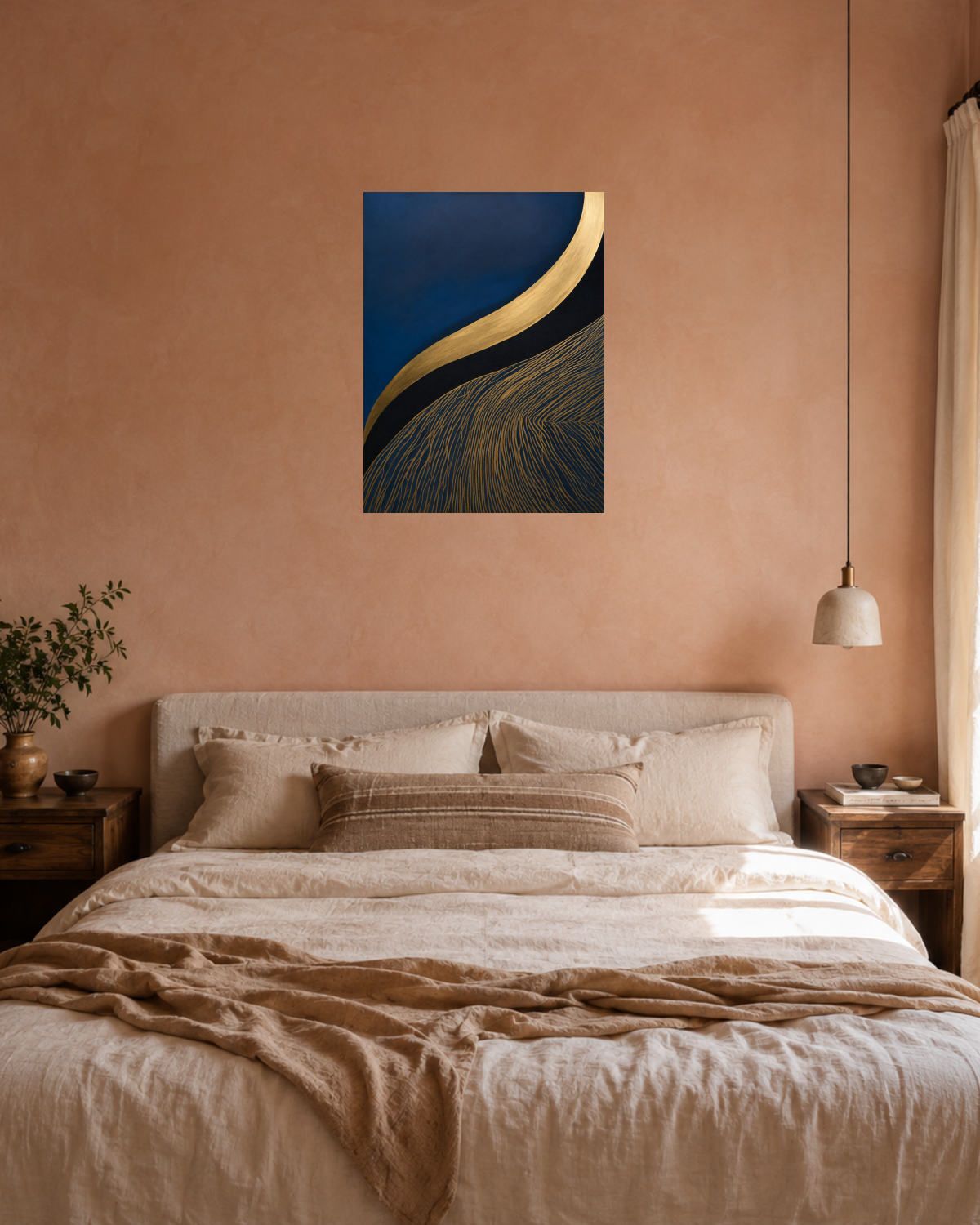 Chambre terracotta — vue 3
