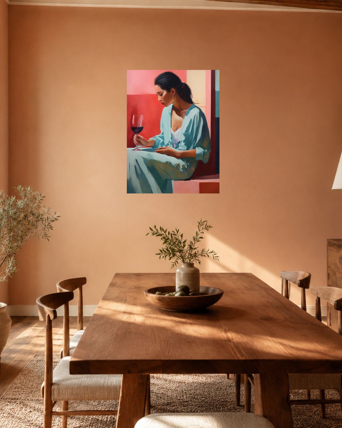 Salle à manger terracotta — vue 2