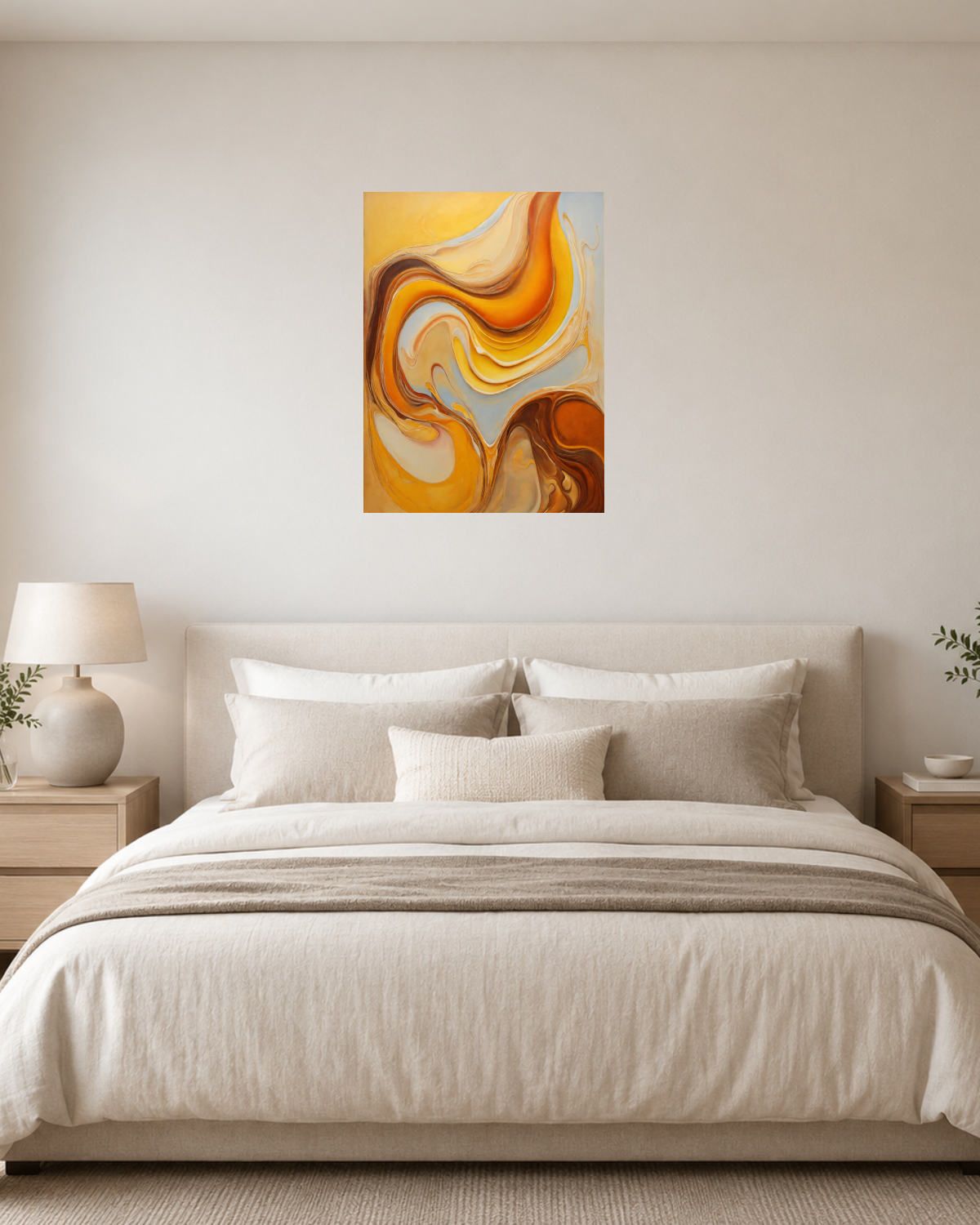 Chambre blanc crème — vue 1