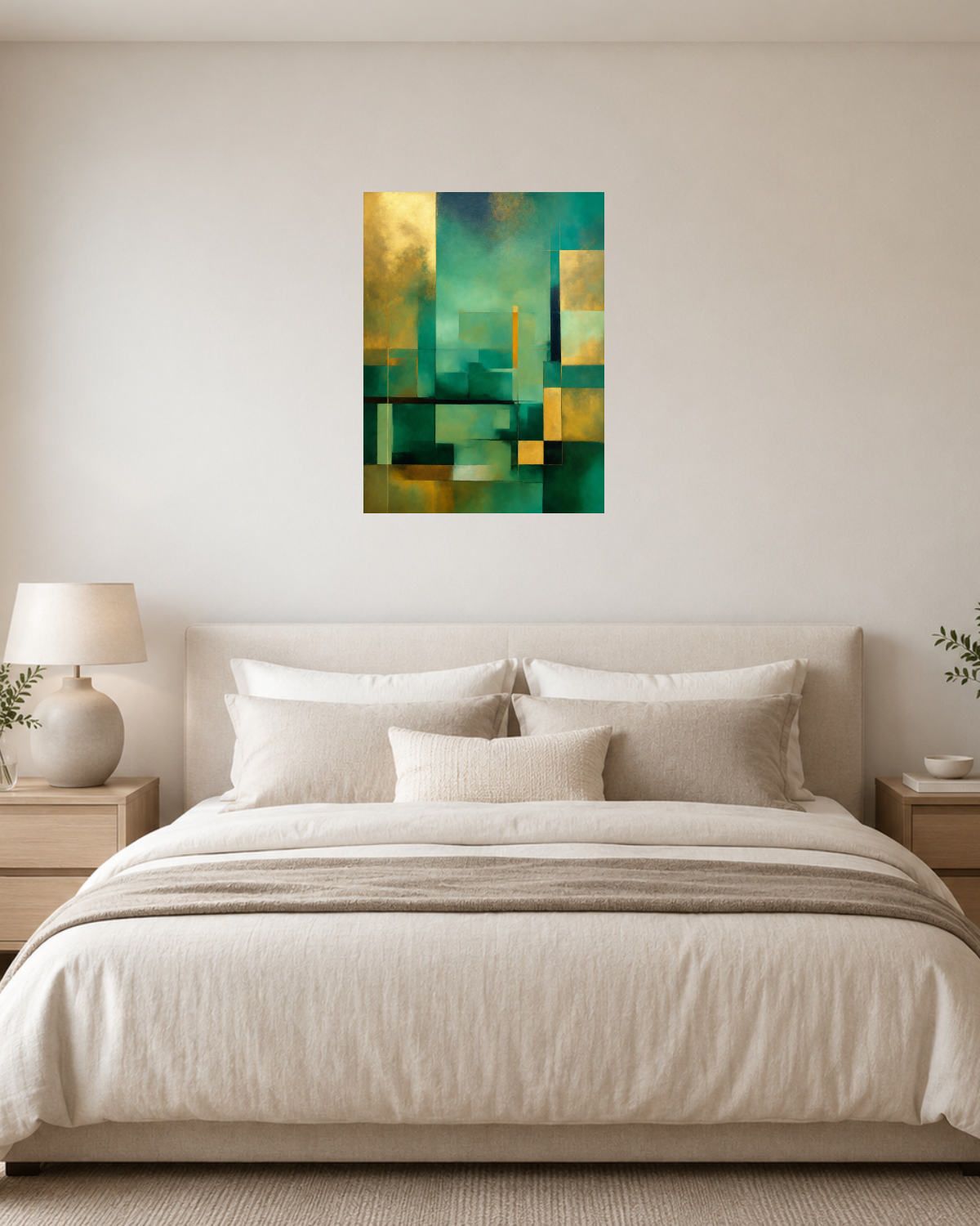 Chambre blanc crème — vue 1