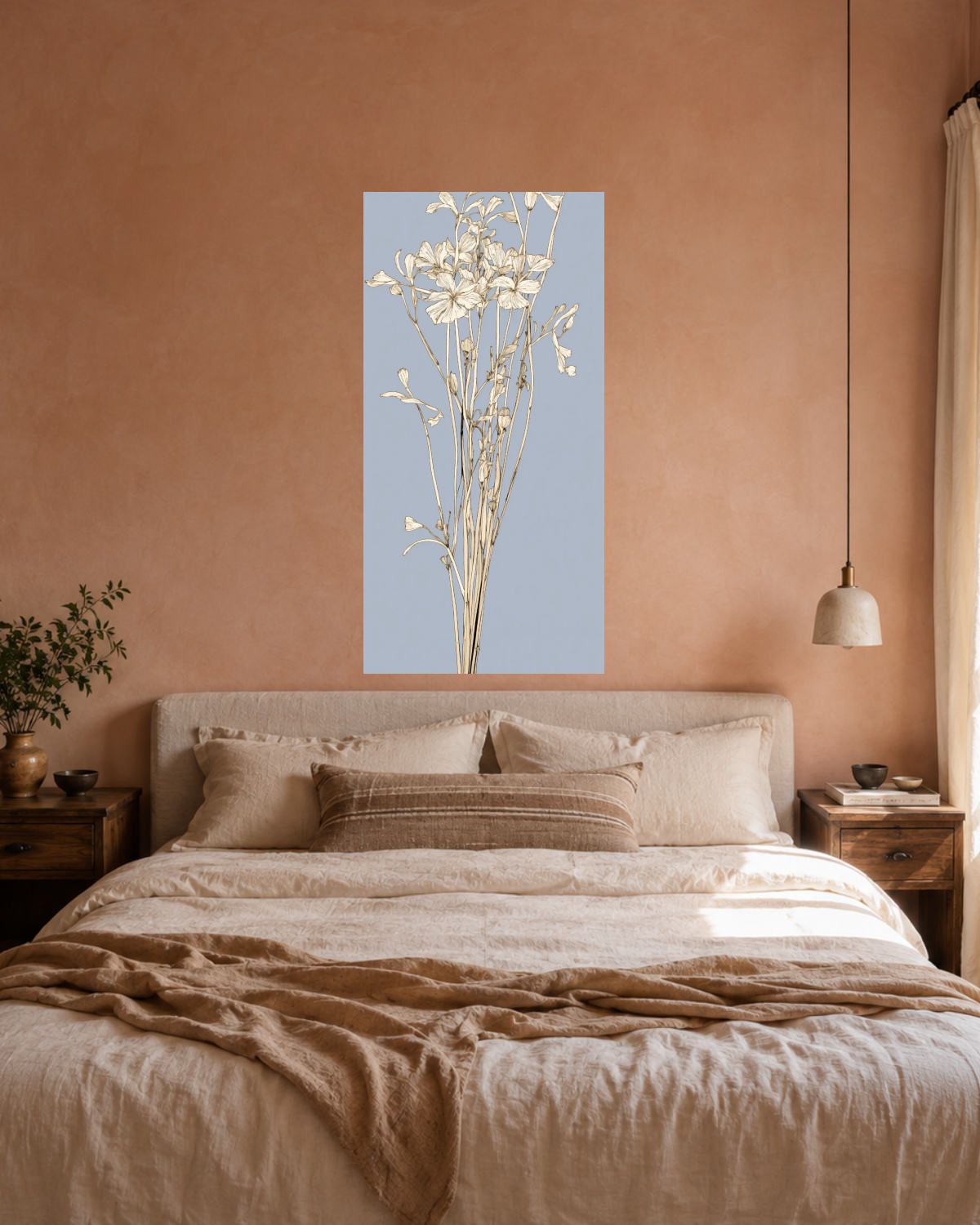 Chambre terracotta — vue 3