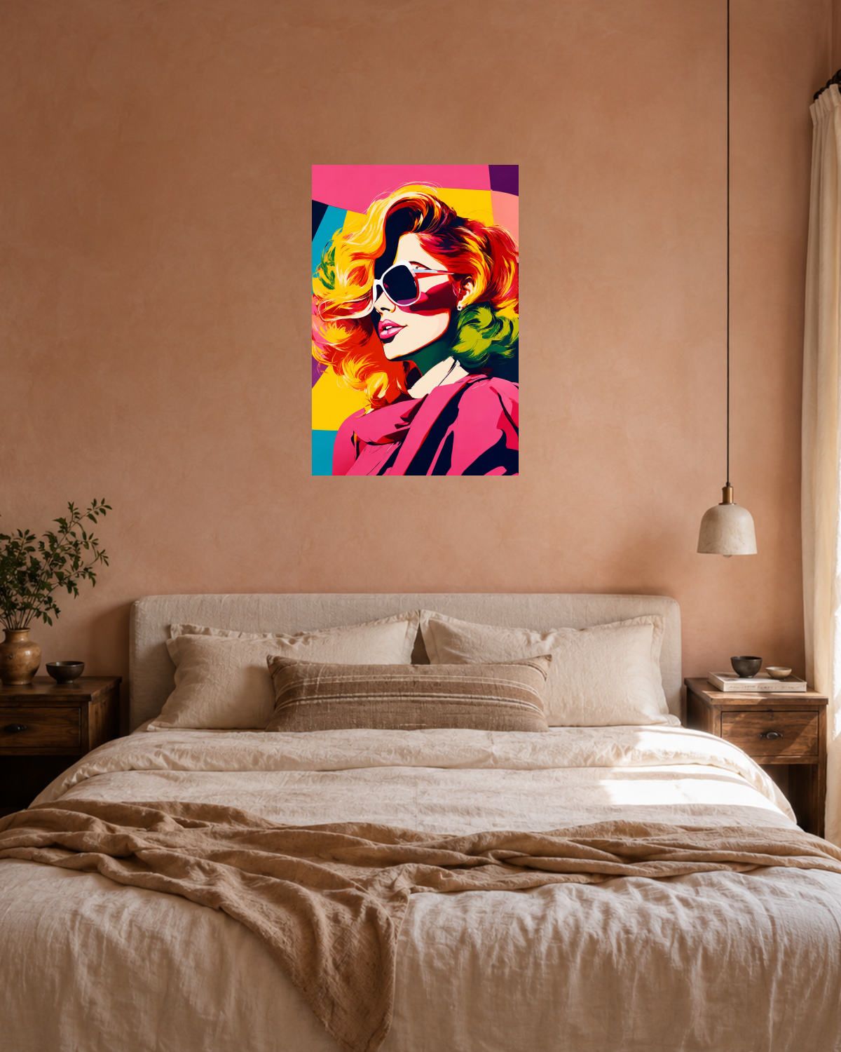 Chambre terracotta — vue 3
