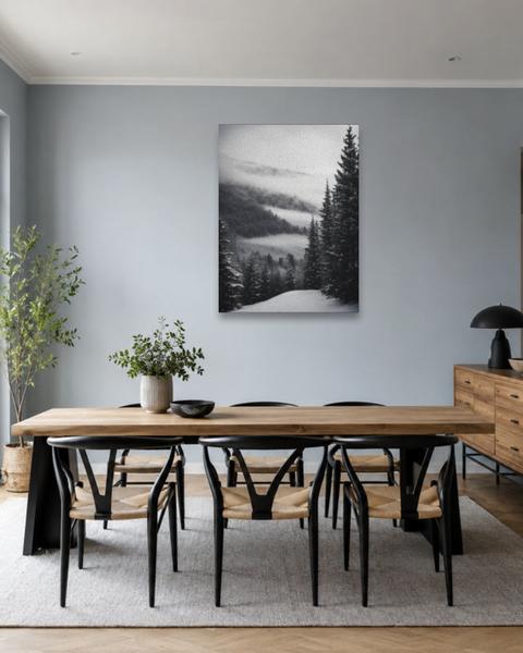 Salle à manger bleu gris