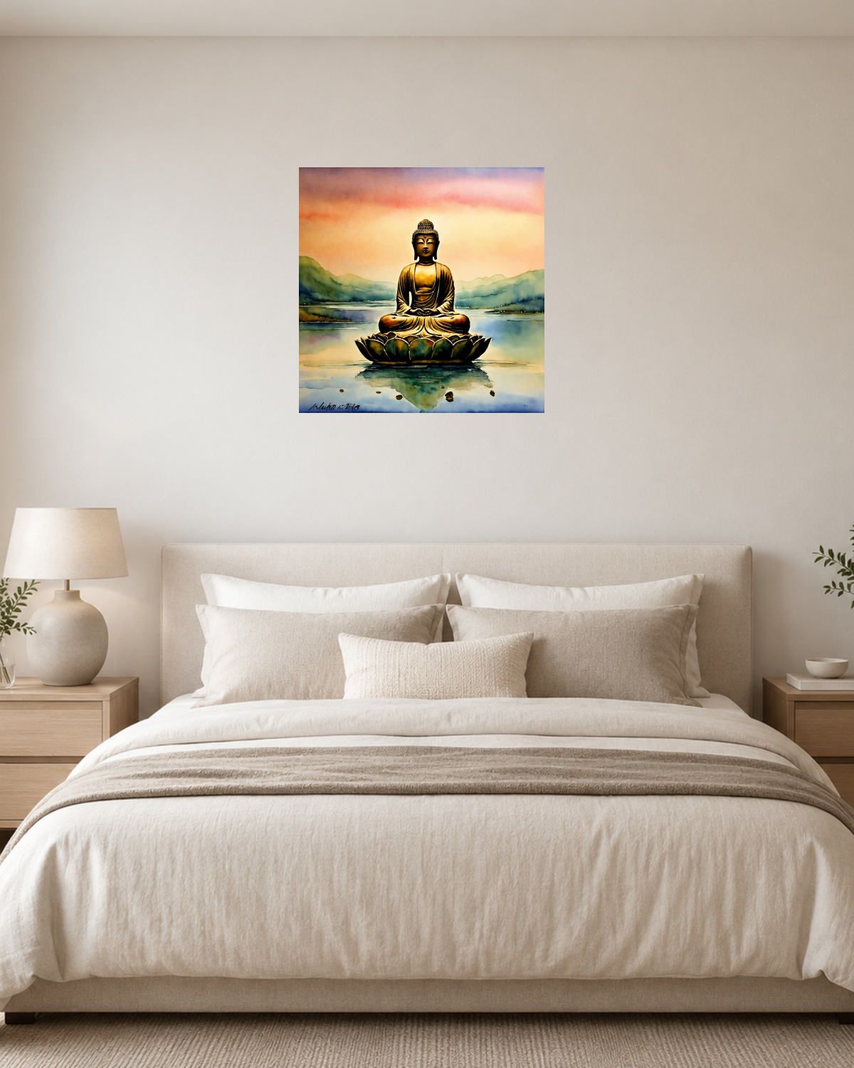 Chambre blanc crème