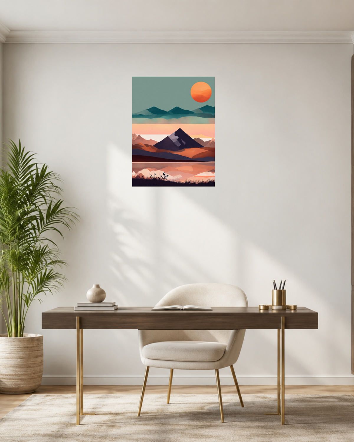 Bureau laiton — vue 3