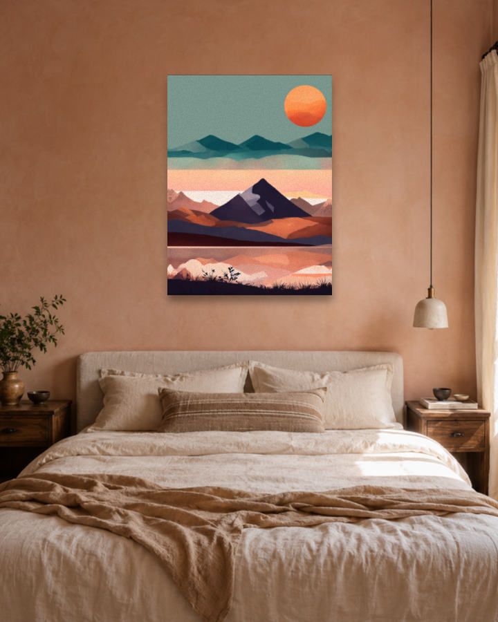 Chambre terracotta