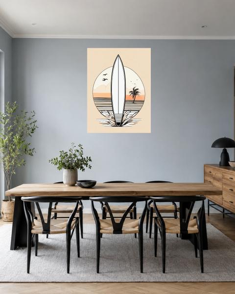 Salle à manger bleu gris