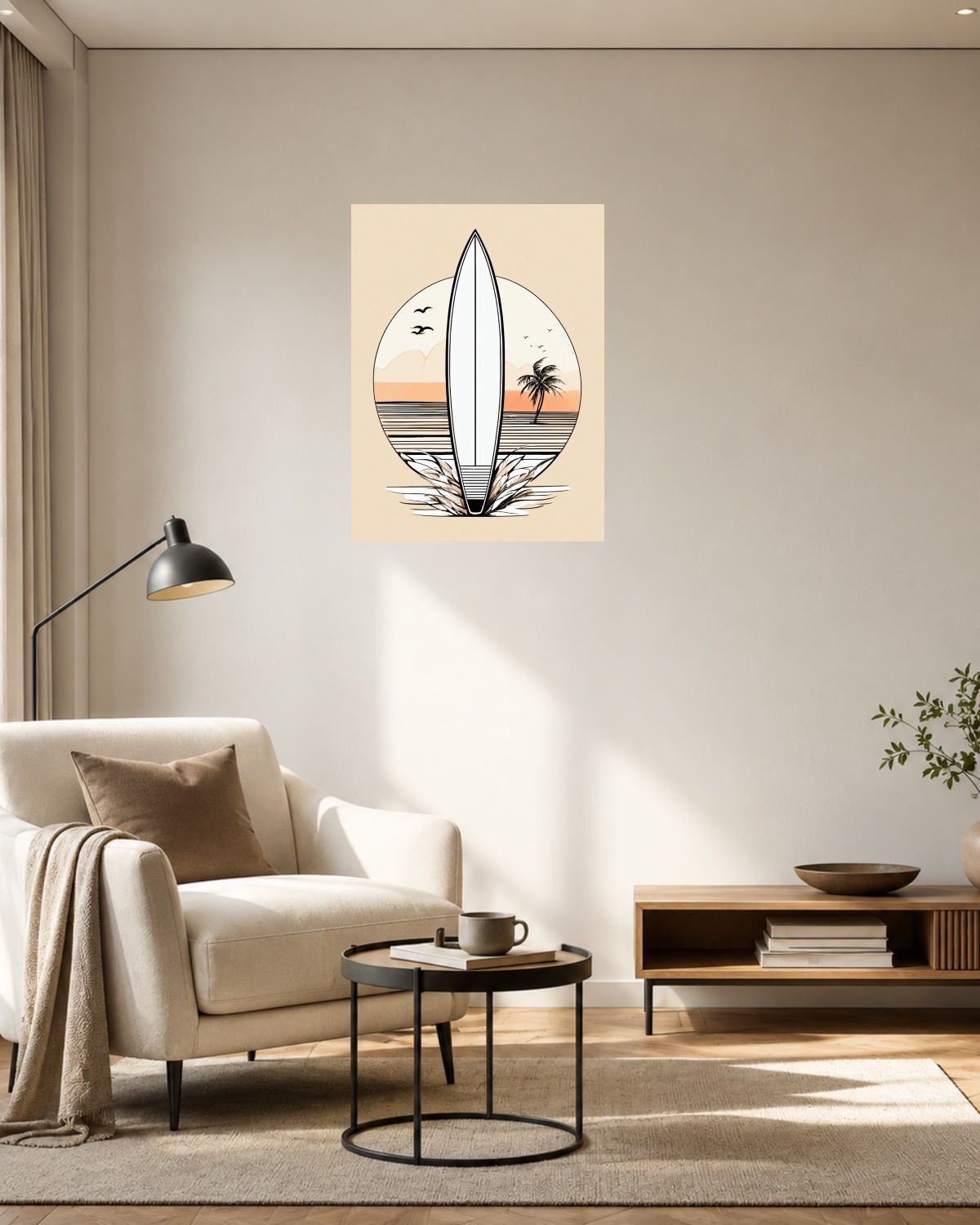 Salon fauteuil beige — vue 3