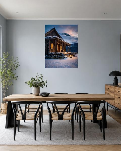 Salle à manger bleu gris