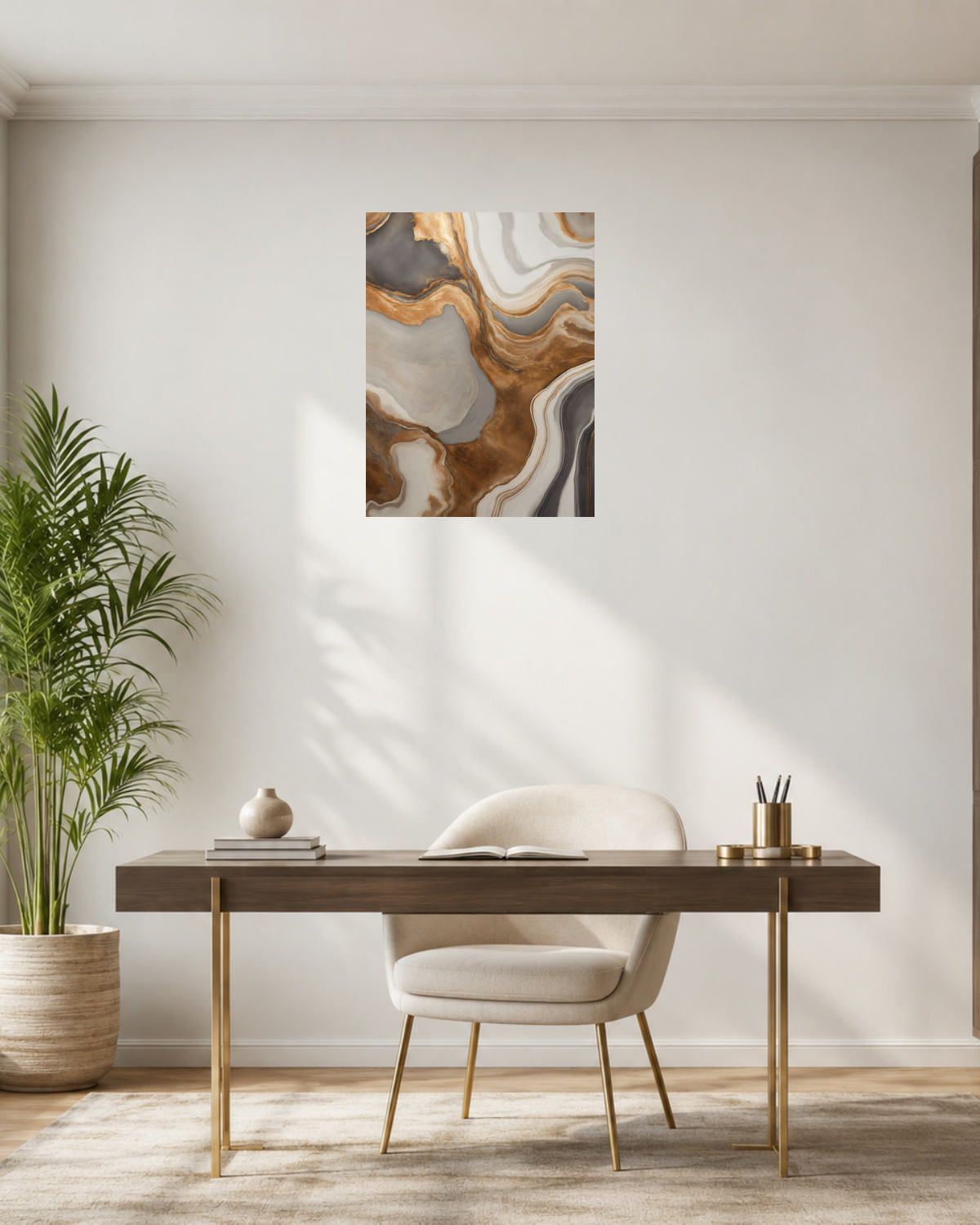 Bureau laiton — vue 3
