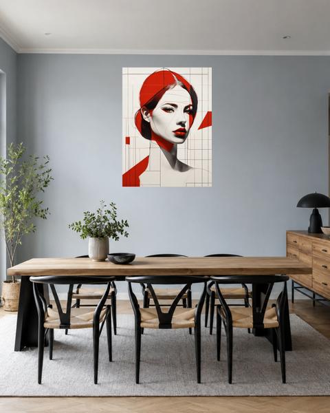 Salle à manger bleu gris