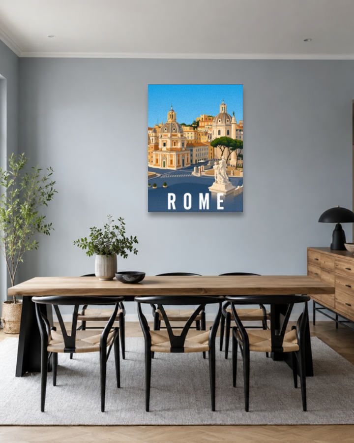 Salle à manger bleu gris
