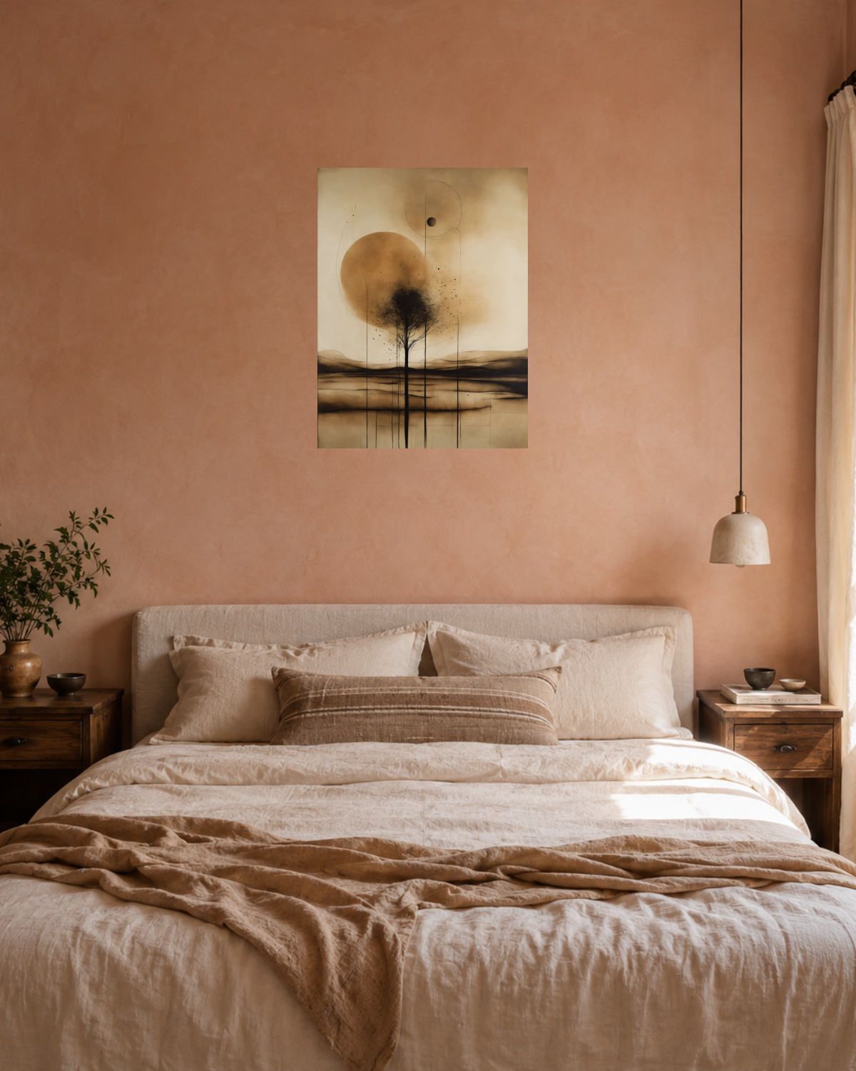 Chambre terracotta — vue 3