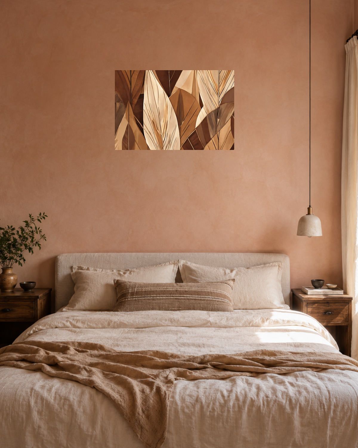 Chambre terracotta — vue 3