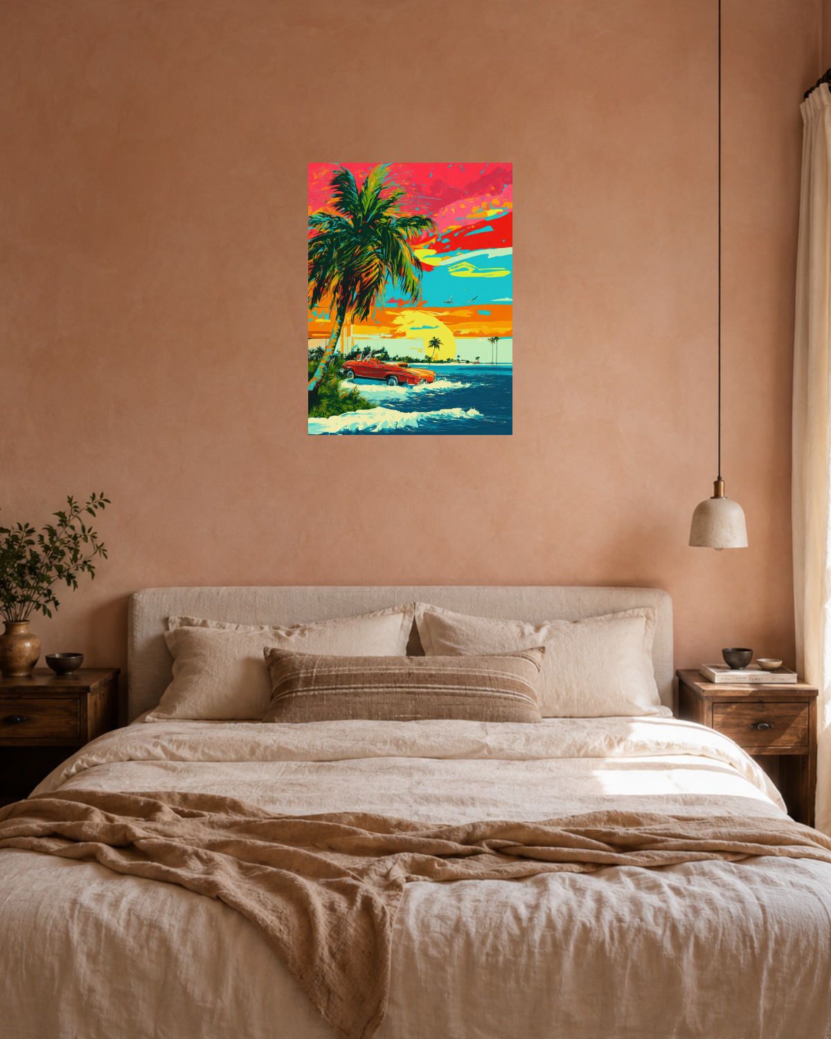 Chambre terracotta — vue 3