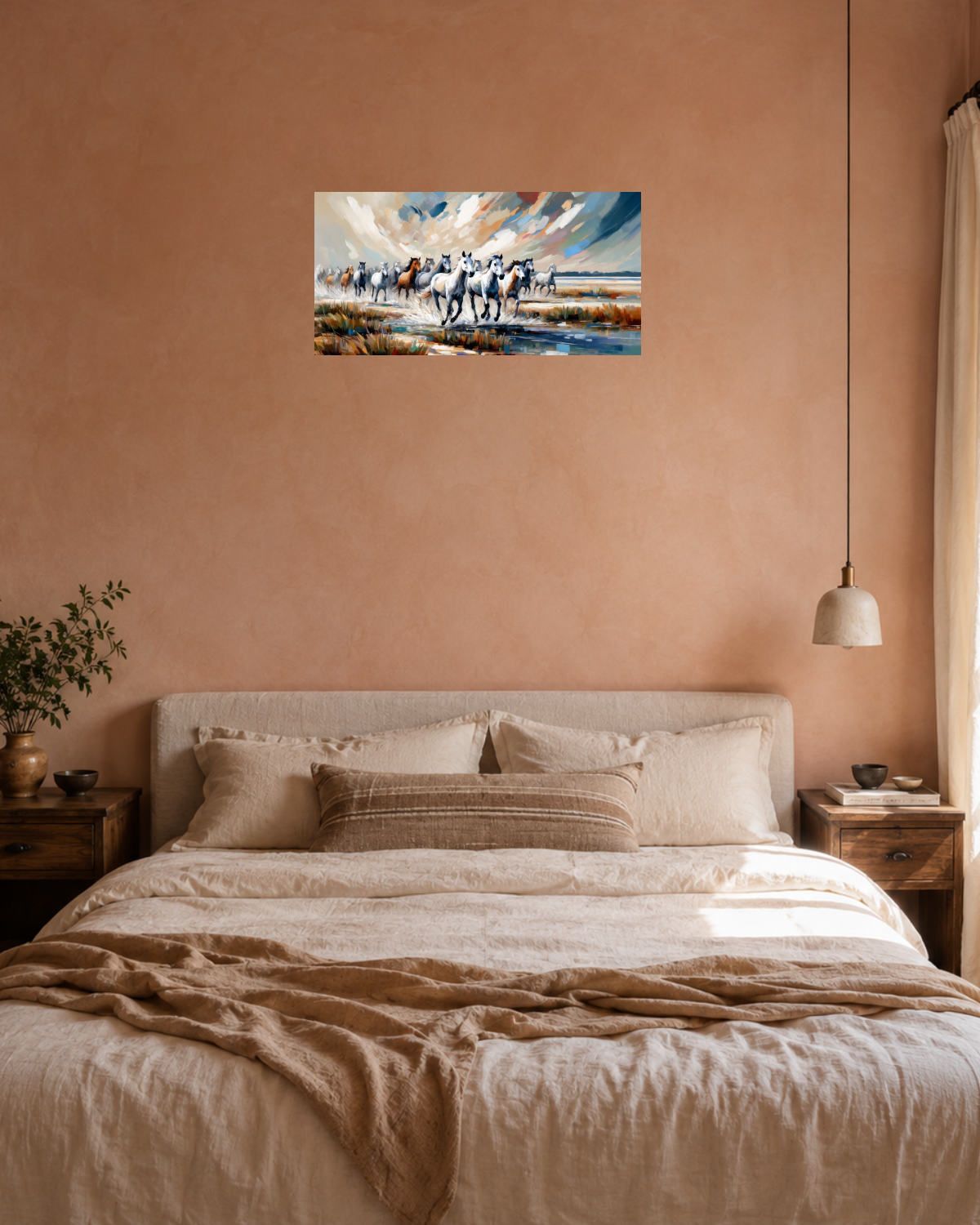 Chambre terracotta — vue 3