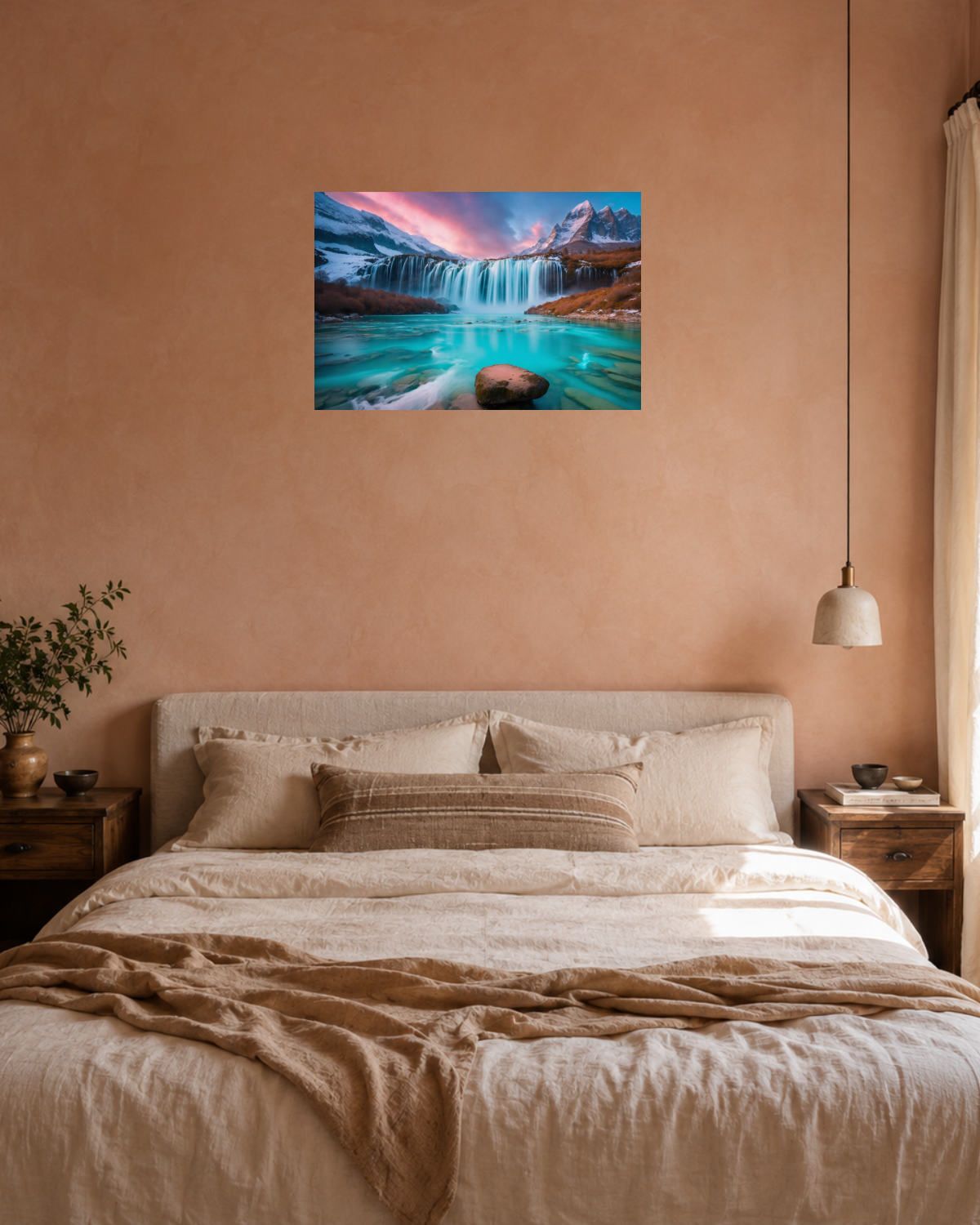 Chambre terracotta — vue 3
