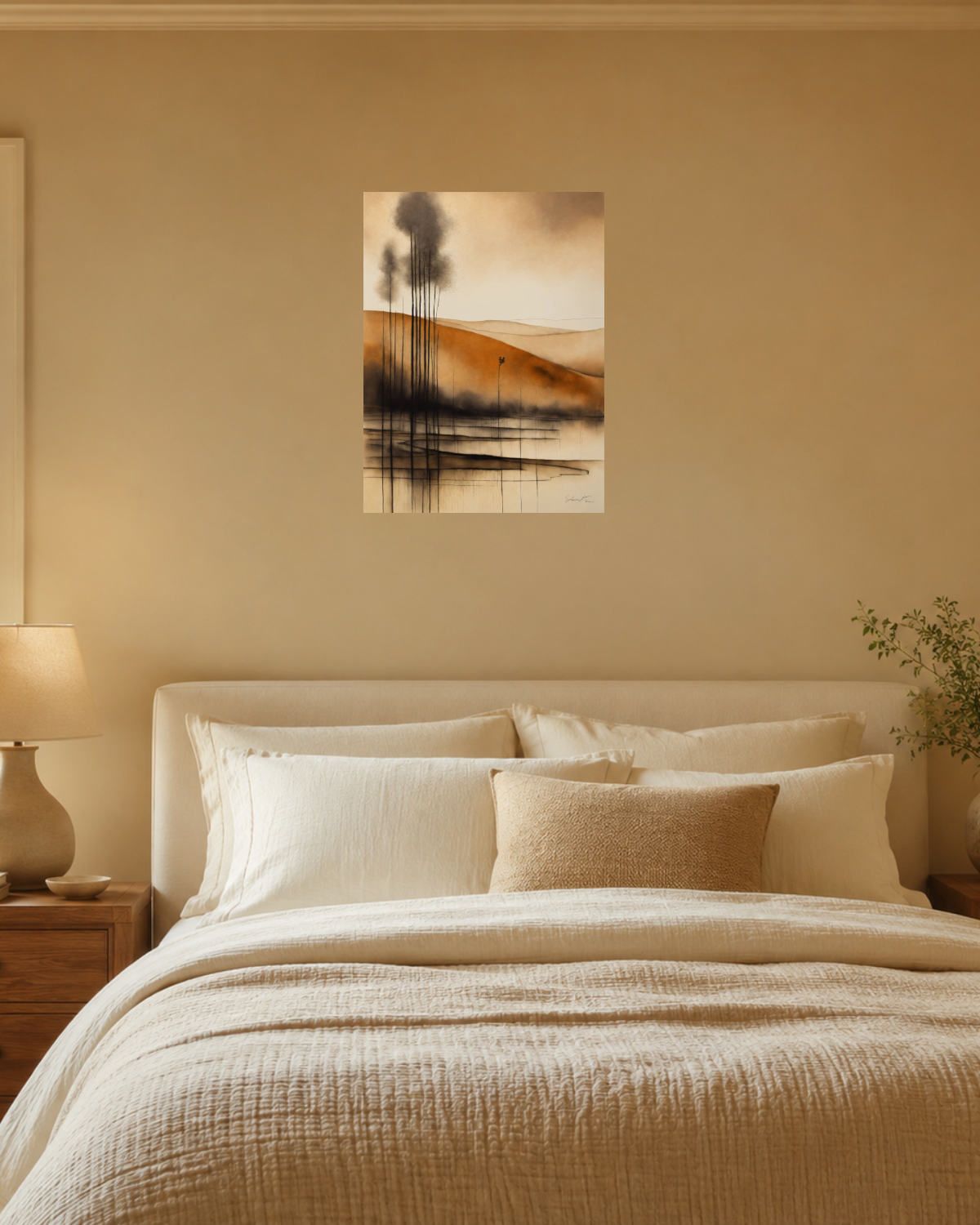 Chambre beige — vue 3