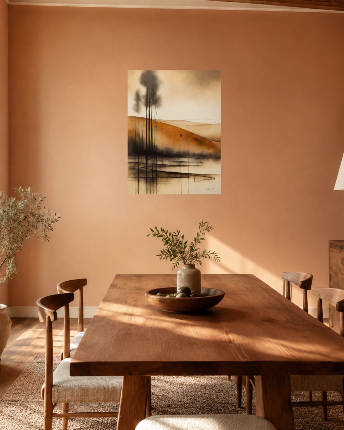 Salle à manger terracotta — vue 2