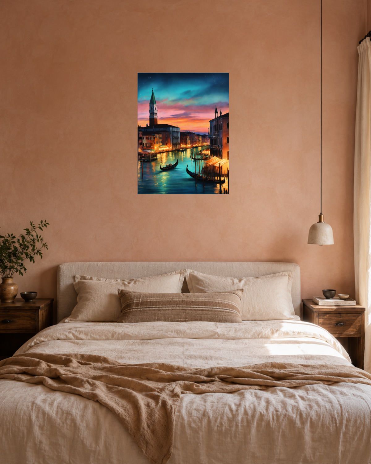 Chambre terracotta — vue 3