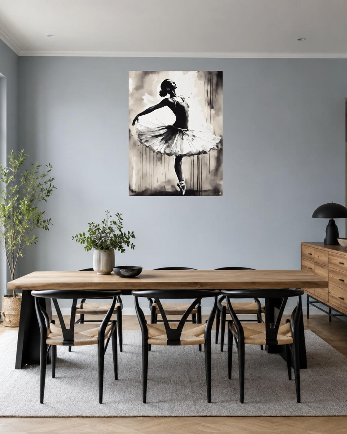 Salle à manger bleu gris