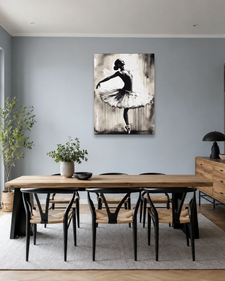 Salle à manger bleu gris