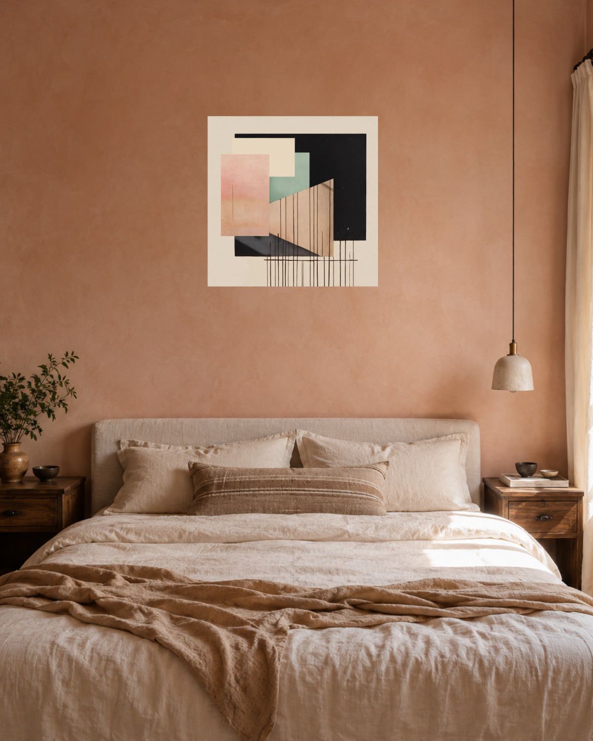 Chambre terracotta — vue 3