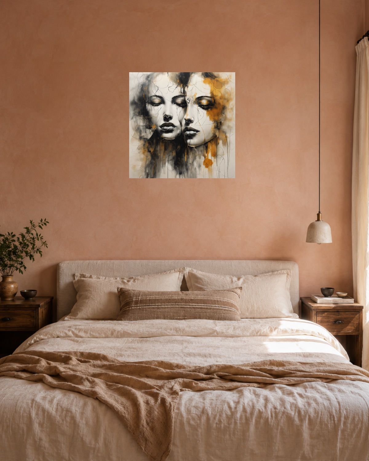 Chambre terracotta — vue 3