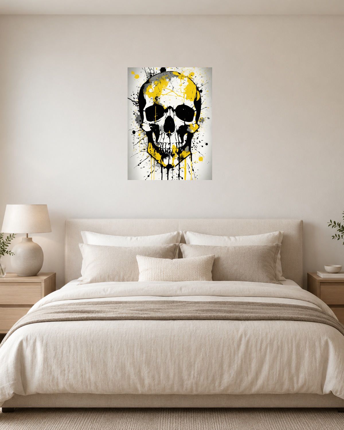 Chambre blanc crème