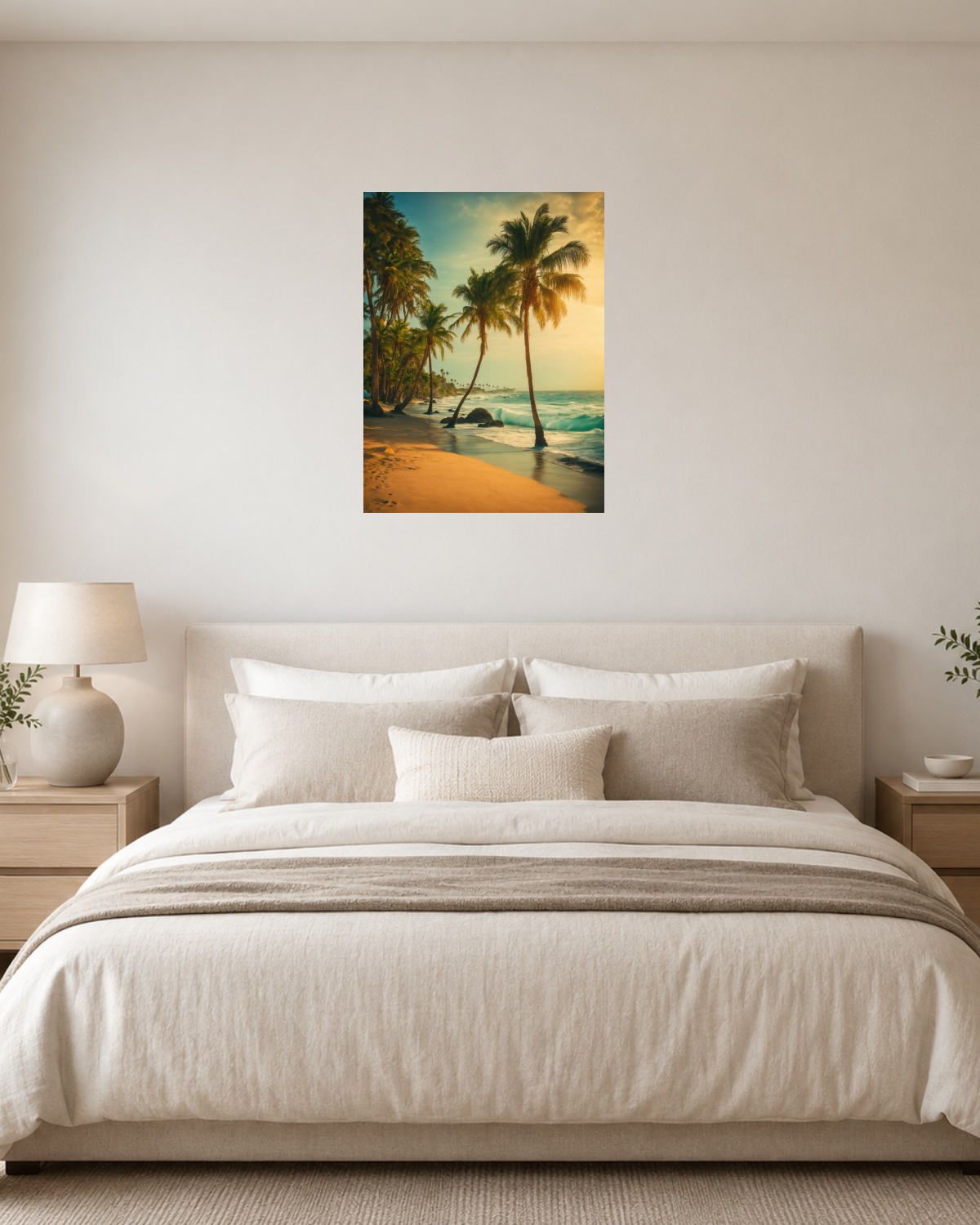 Chambre blanc crème — vue 1