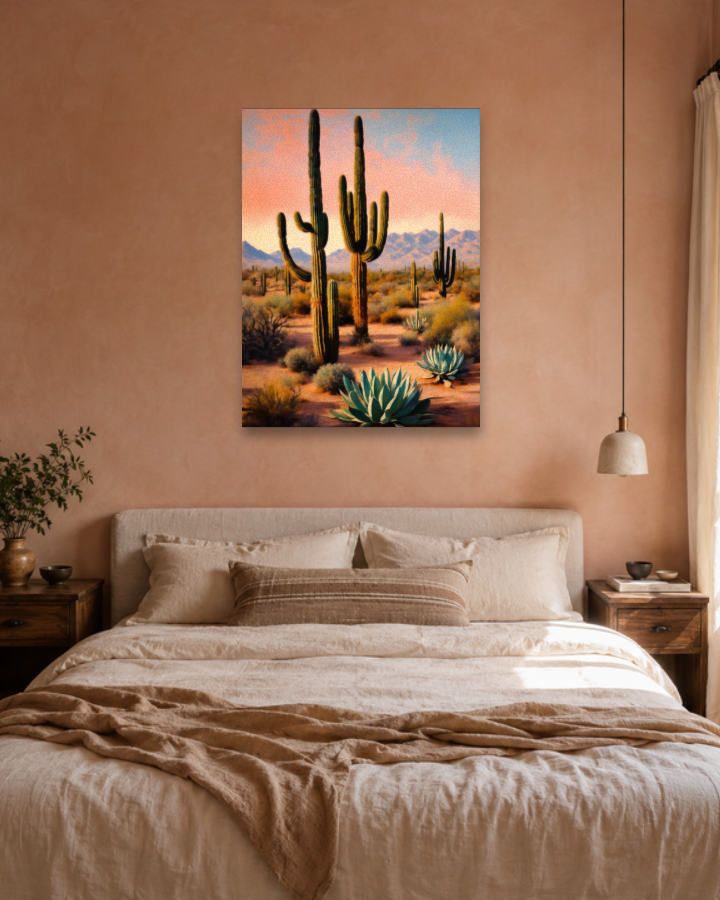 Chambre terracotta