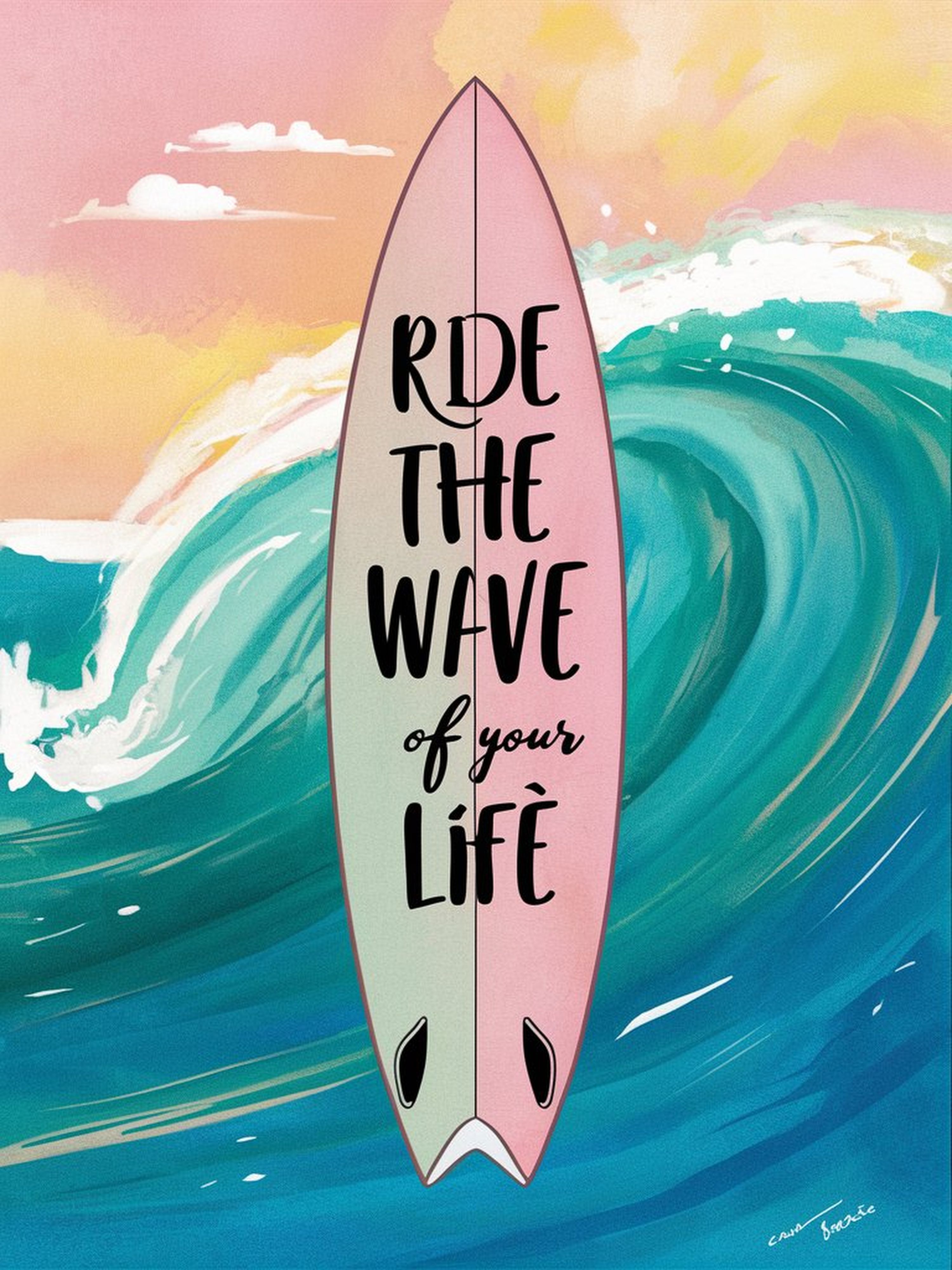 Surf Vague Rose — vue 4