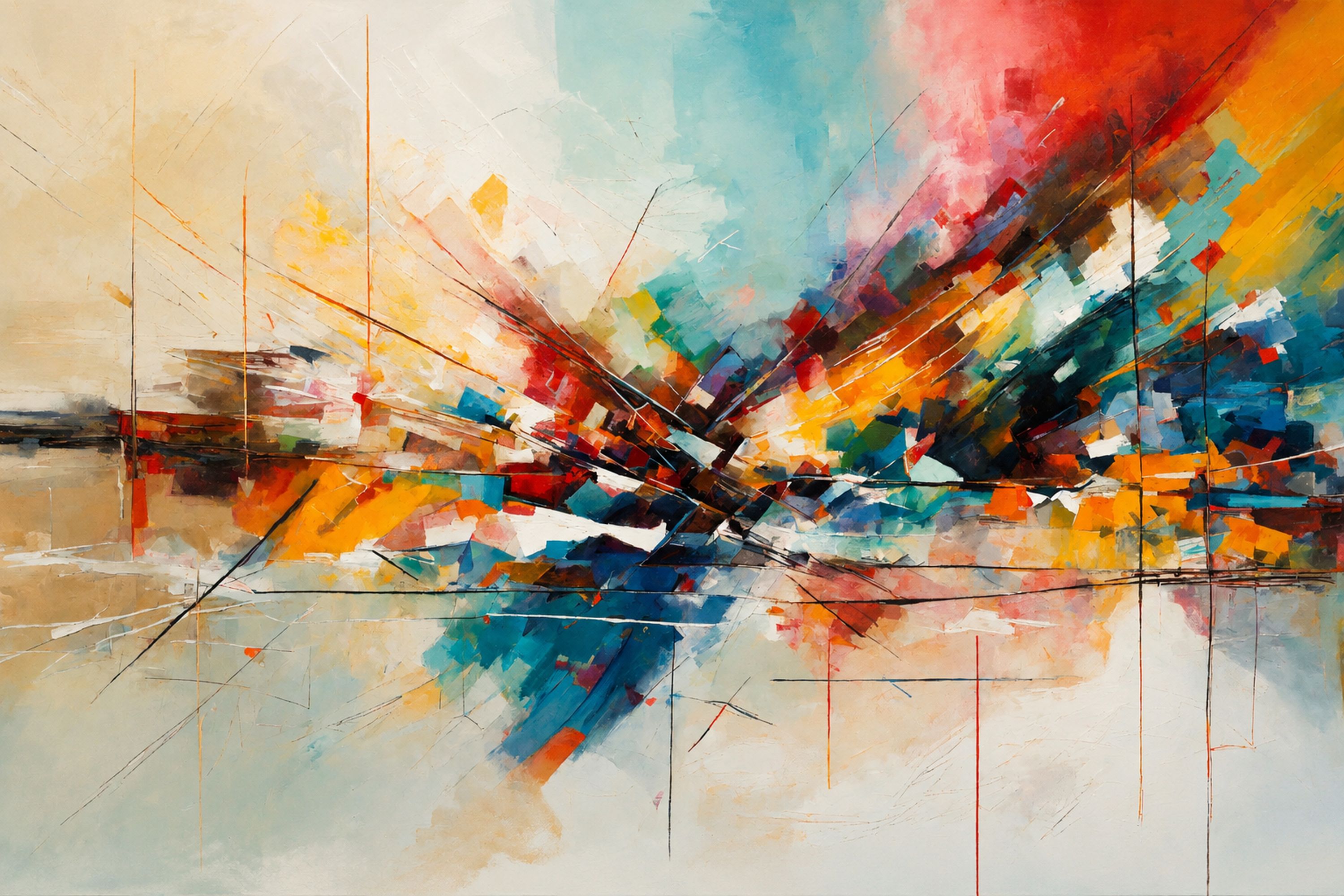 Explosion de Couleurs Abstraites — vue 4