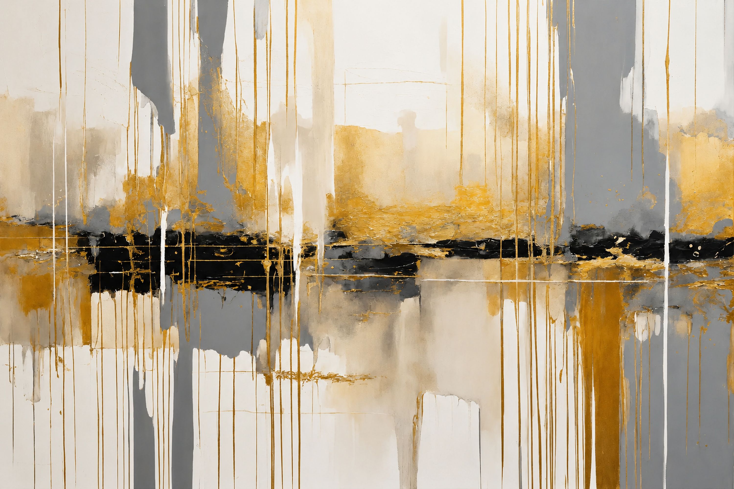 Abstraction Dorée Grise — vue 4