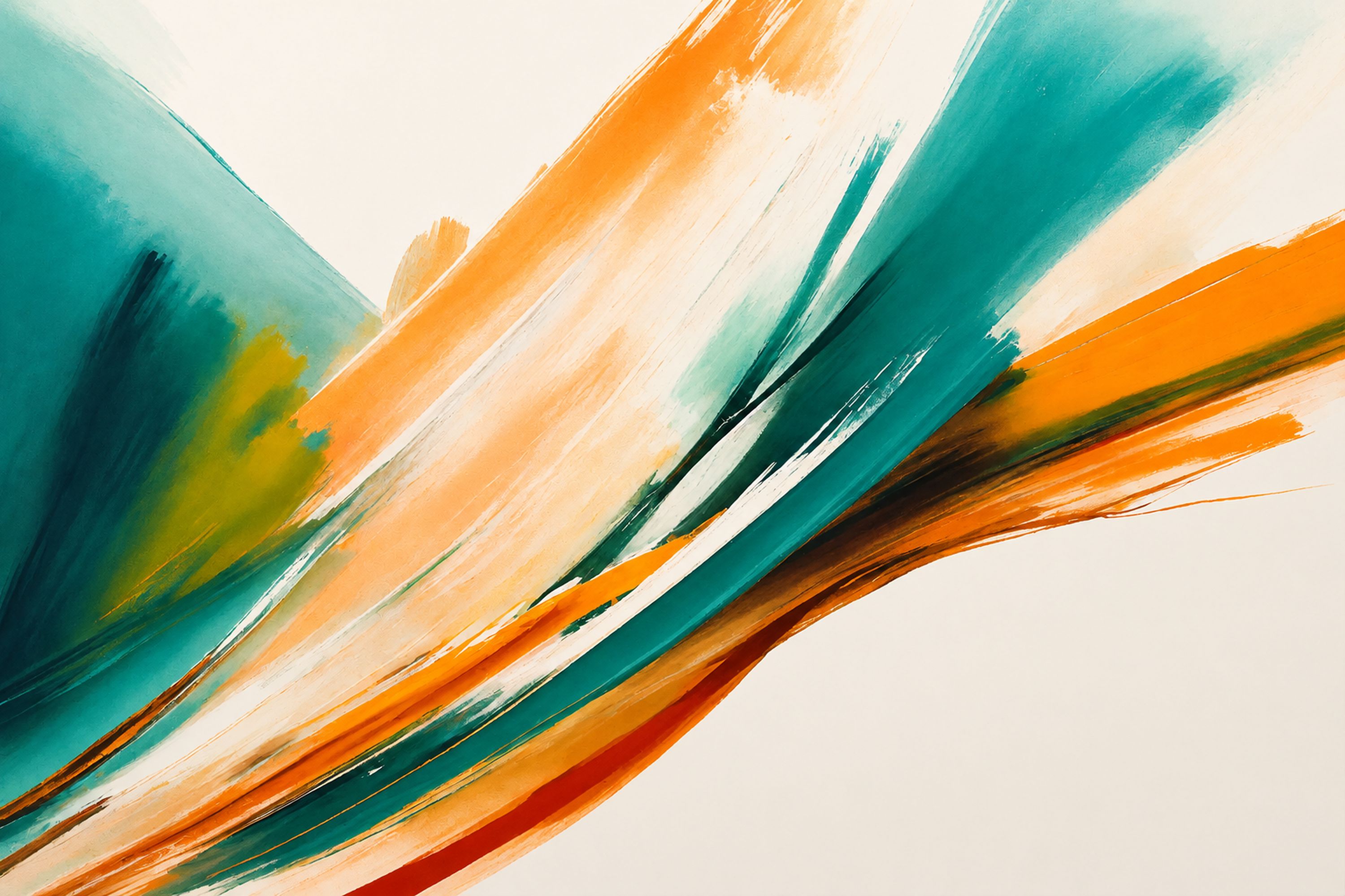 Dynamisme Abstrait Orange — vue 4