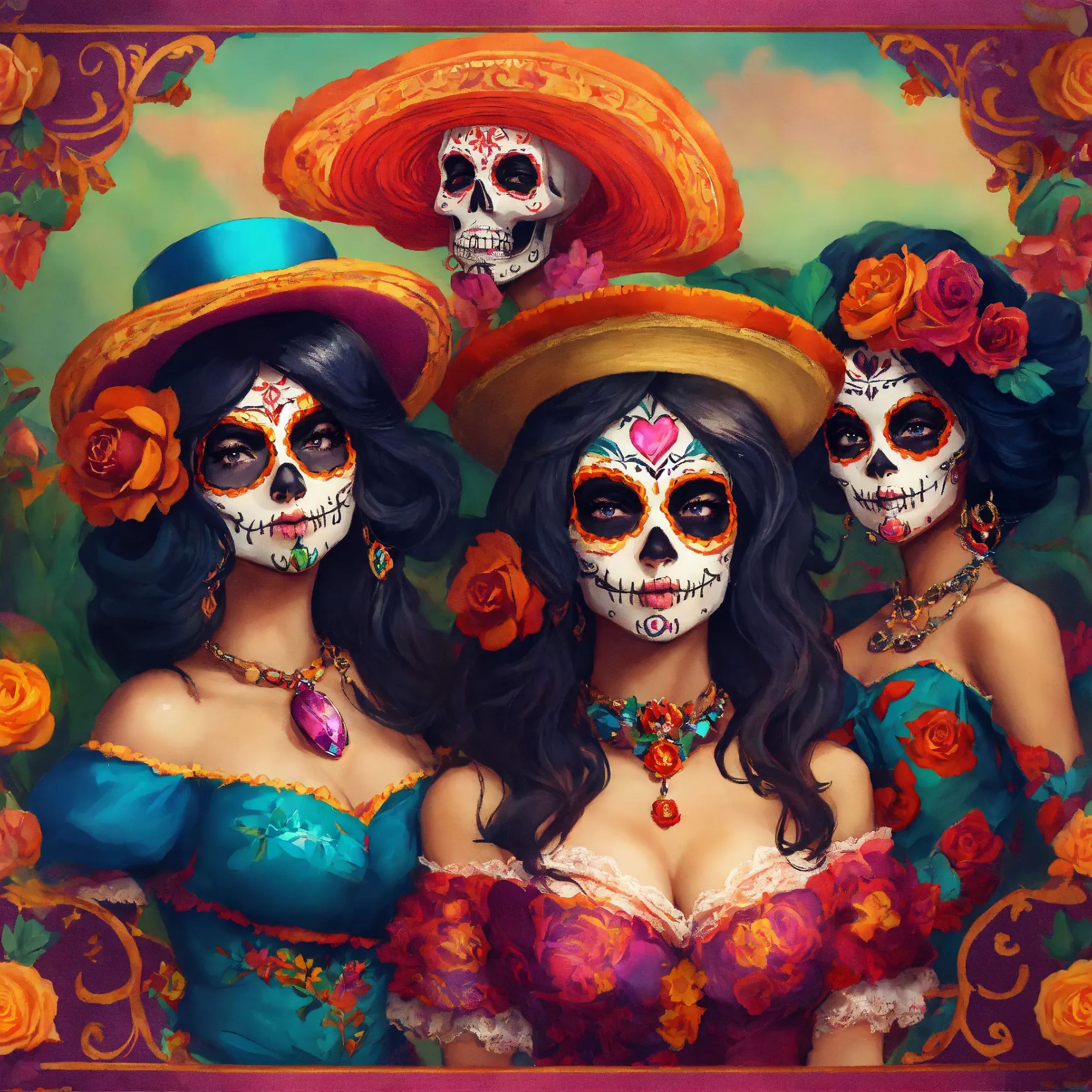 Femmes fleuries Catrina — vue 4