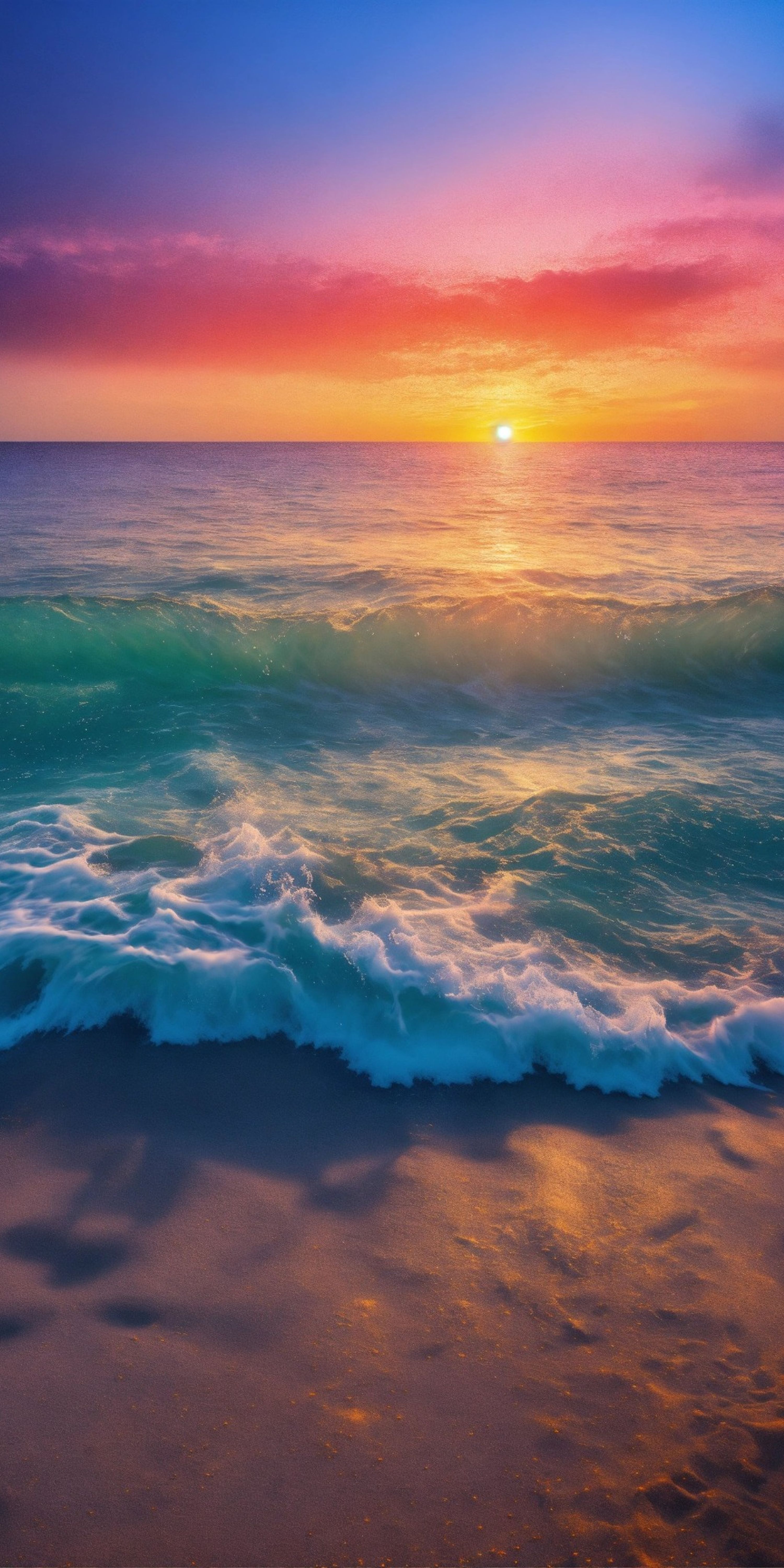 Océan Coucher Soleil — vue 4