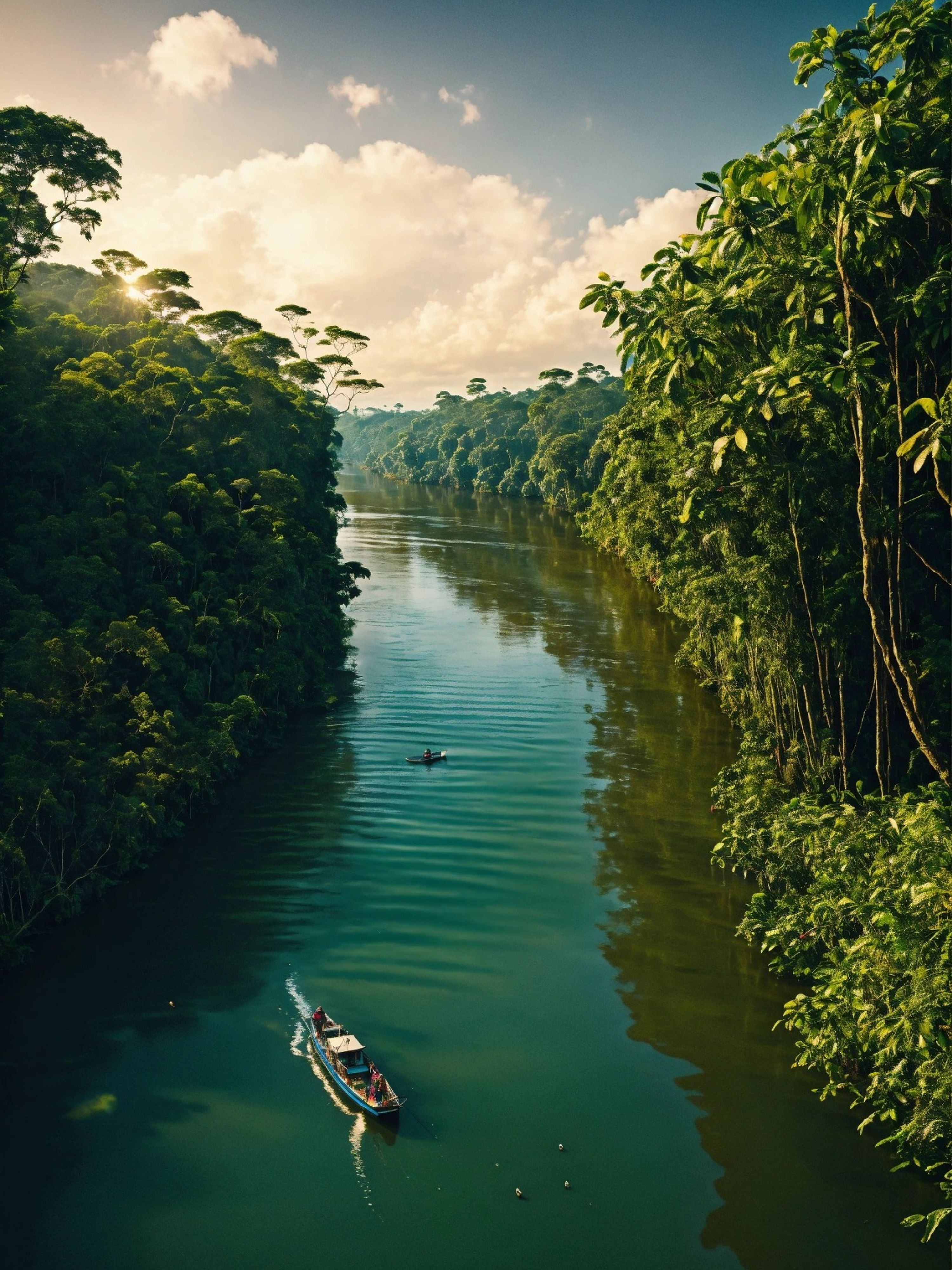 Fleuve amazonien verdoyant — vue 4