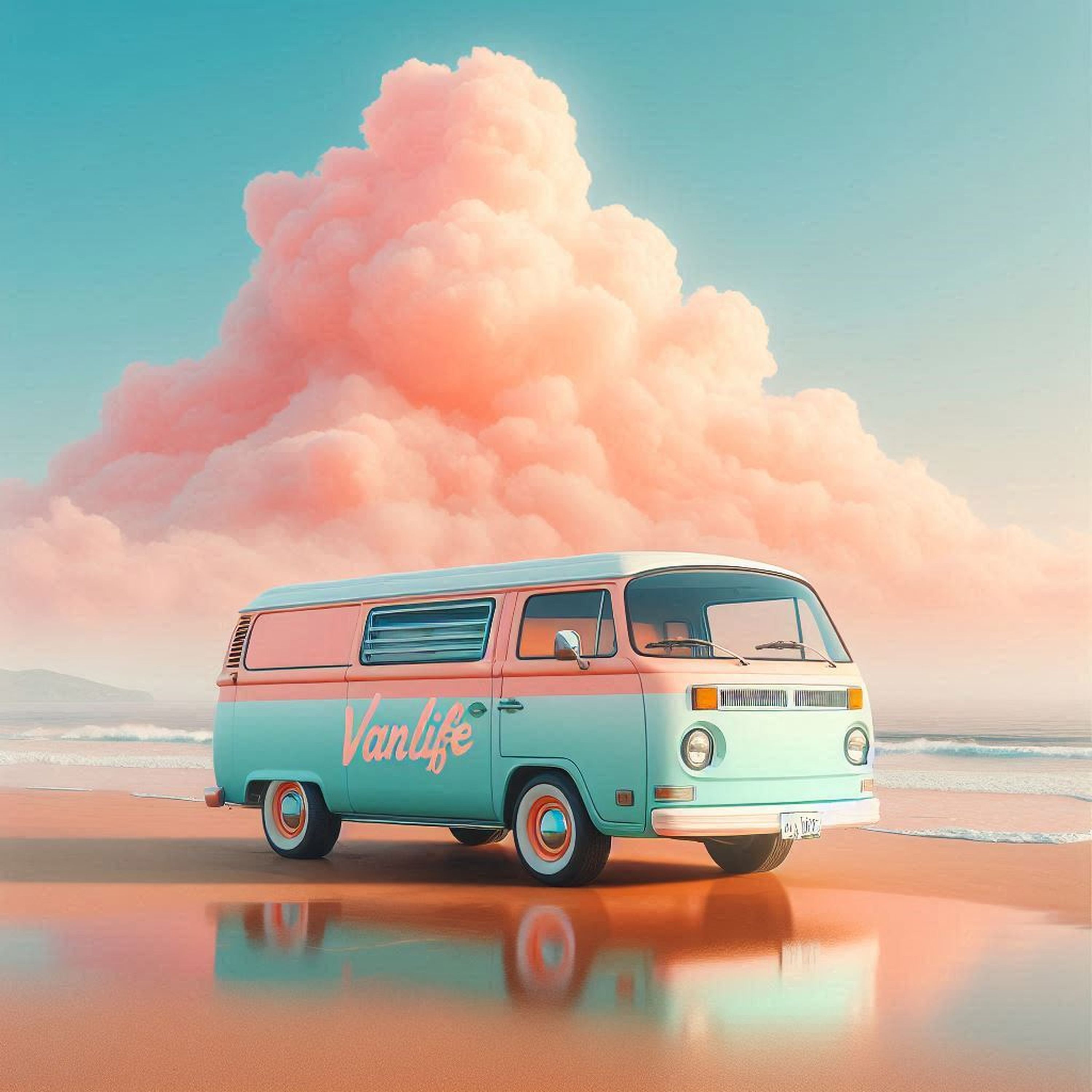 Van sur la plage — vue 4